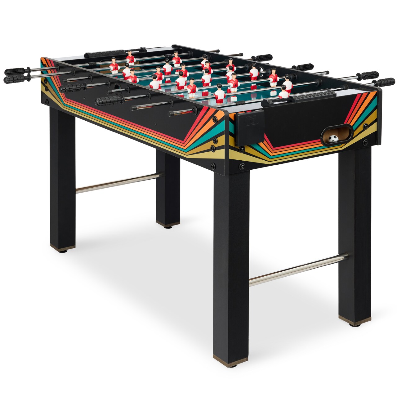Best Choice Products 48in Competition Sized Foosball Table for Home, Game Room w/ 2 Balls, 2 Cup Holders